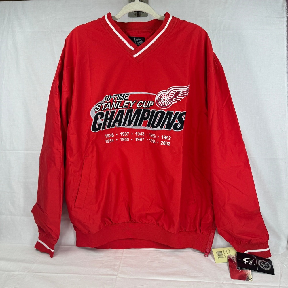 NHL Detroit Red Wings G-III Carl Banks 10 Time‎ Stanley Cup Champions Jacket XL